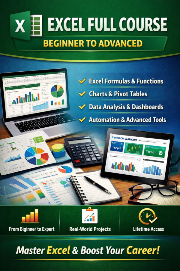 Excel Full Course: Beginner to Advanced